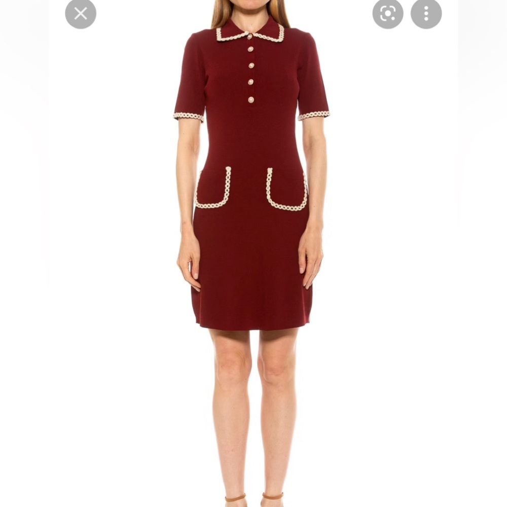 alexia admor dress red vintage style